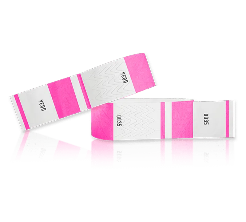 Brazaletes TYVEK® 1” con cupón removible <span class="small-title"><br>(100 Unid/Paquete)</span>